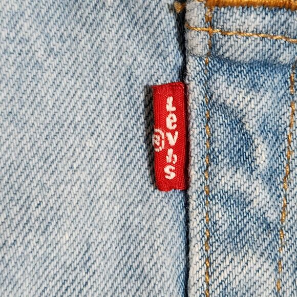 Levi's 501 XX Mens Straight Button-Fly Jeans 34/30 Blue Cotton-Blend 00501-3184 - Picture 8 of 16